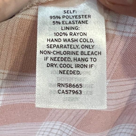 NWT BP Pink Plaid Spaghetti‎ Strap Mini Dress (XXS) - Picture 6 of 7